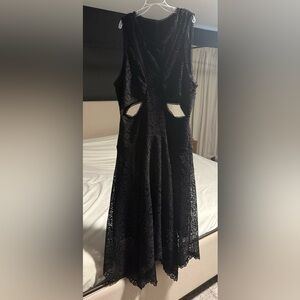 Anthropologie Black Lace Dress